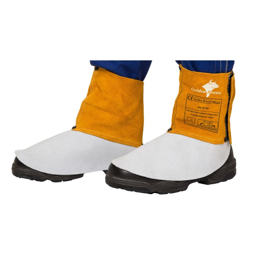 Weldas Schweißergamaschen Golden Brown lang / kurz Ausführung 44-2106 / 44-2114 - PrimeWelding