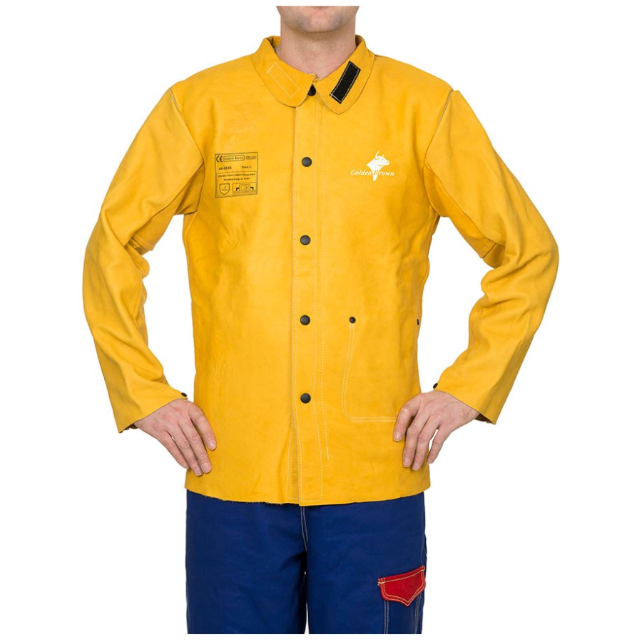 Weldas Schweißerjacke Vollleder GOLDEN BROWN 44-5530 - PrimeWelding