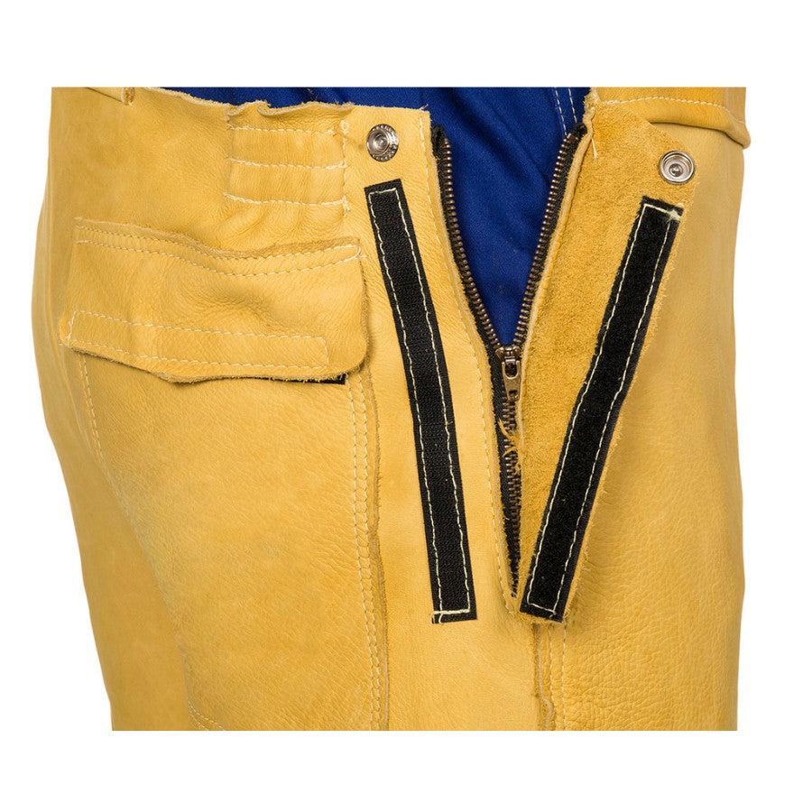 Weldas Golden Brown Vollleder-Latzhose aus Rindsleder 44-5600 - PrimeWelding