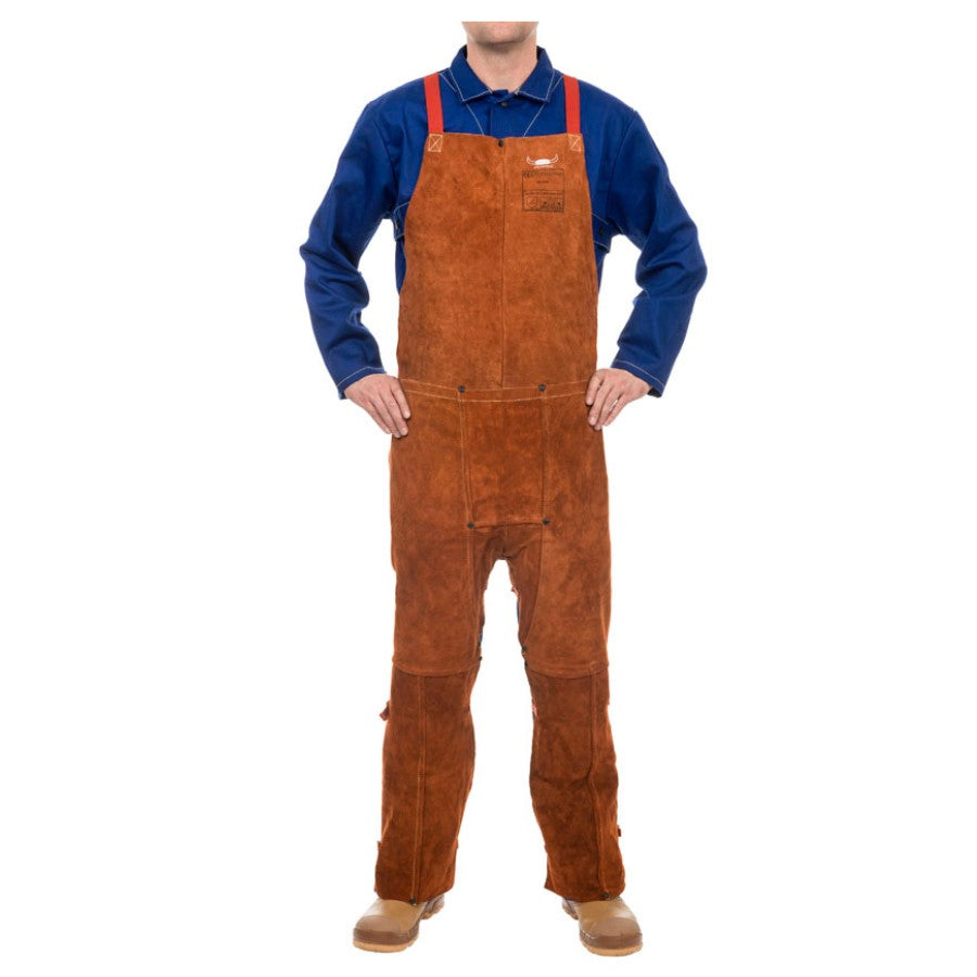 Weldas Lava Brown Beinschürze aus Rindleder 44-7248 - PrimeWelding