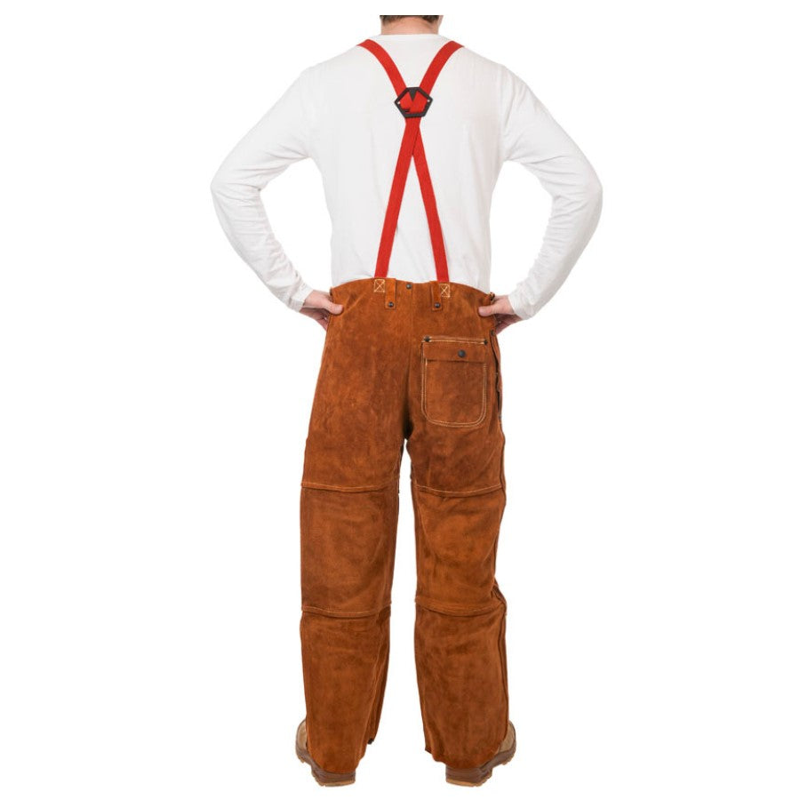 Weldas Lava Brown Schweißer-Bundhose aus Rindleder 44-7440/7600 - PrimeWelding