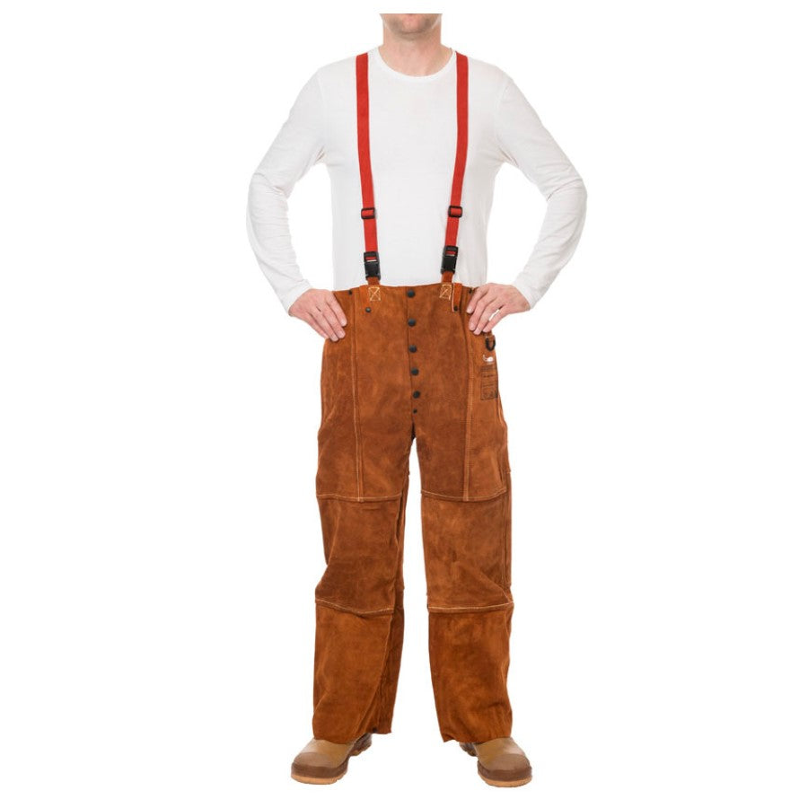 Weldas Lava Brown Schweißer-Bundhose aus Rindleder 44-7440/7600 - PrimeWelding