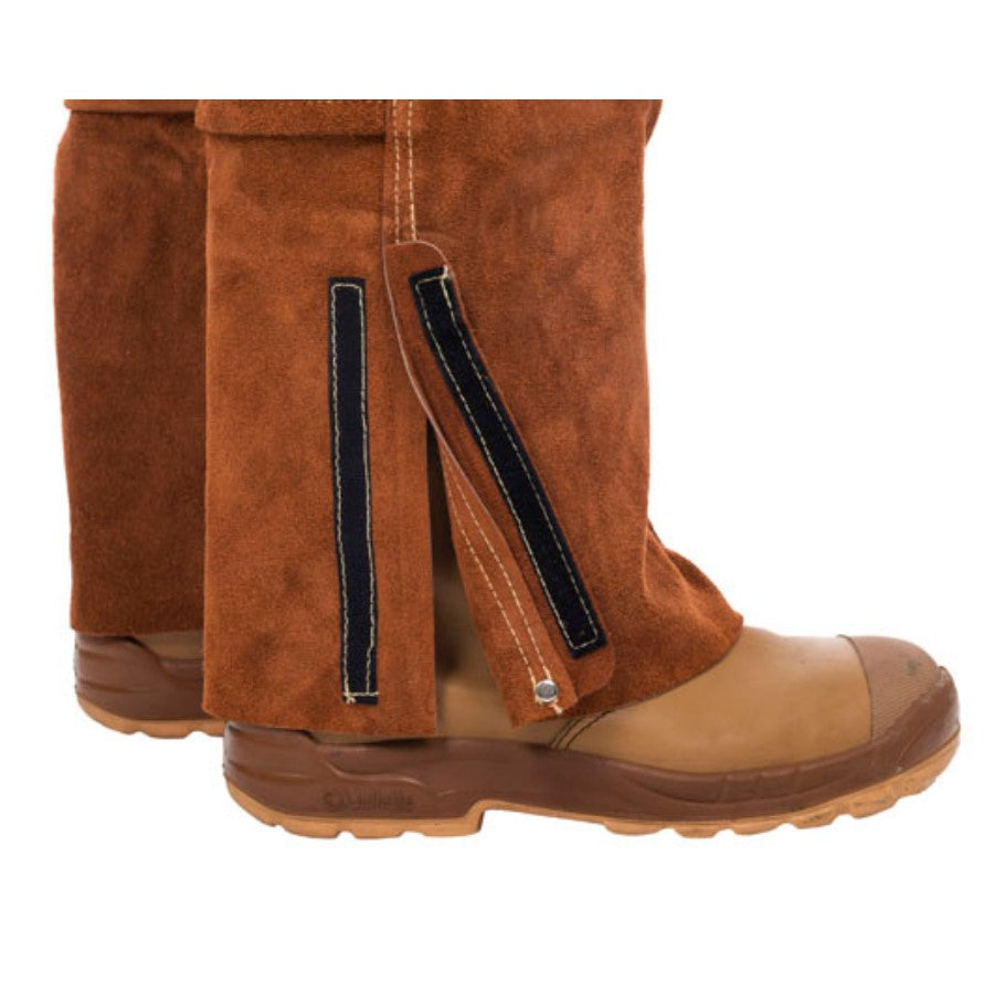 Weldas Lava Brown Schweißer-Latzhose aus Rindspaltleder 44-7440/7648 - PrimeWelding