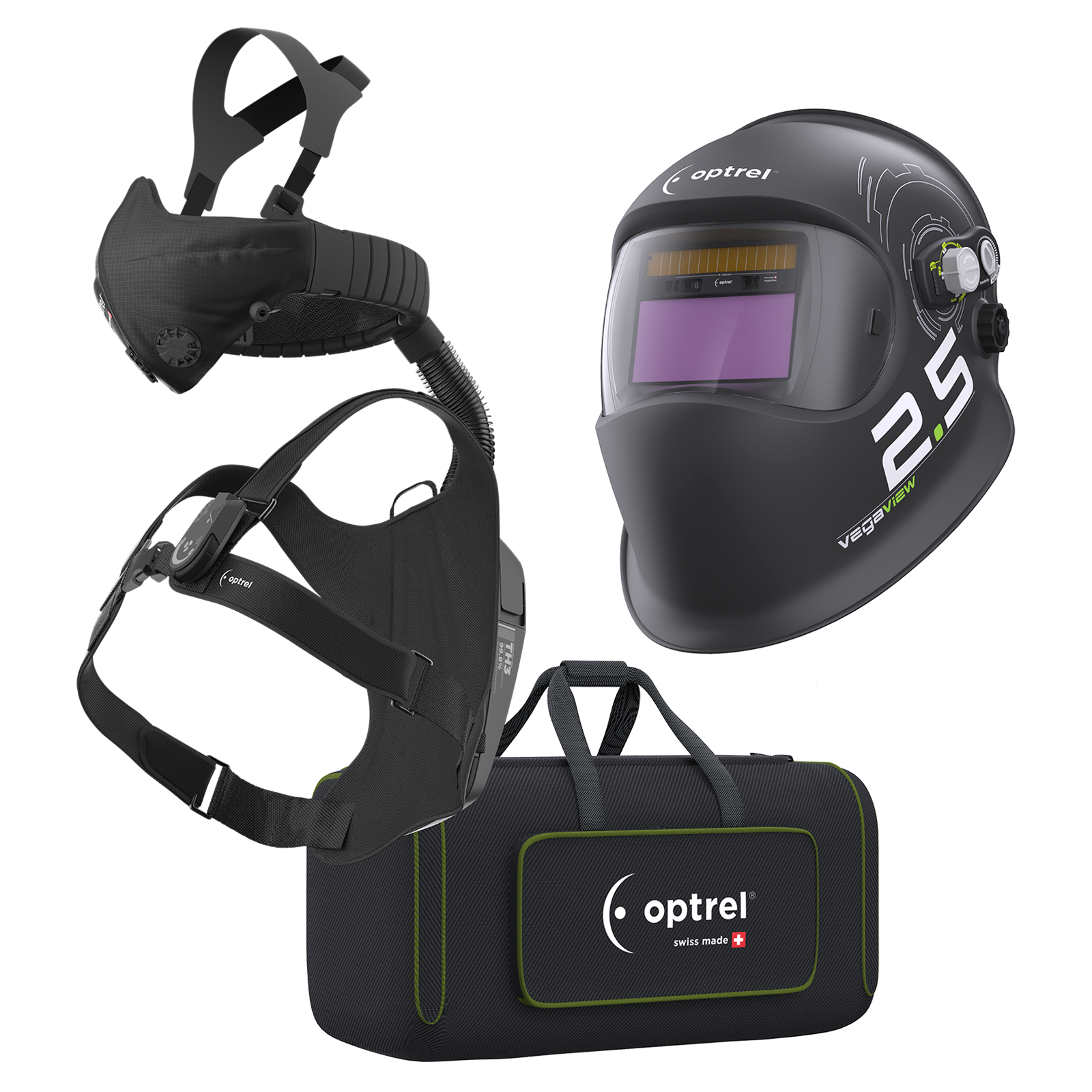 Optrel Vegaview 2.5 + Swiss Air Frischlufteinheit - PrimeWelding