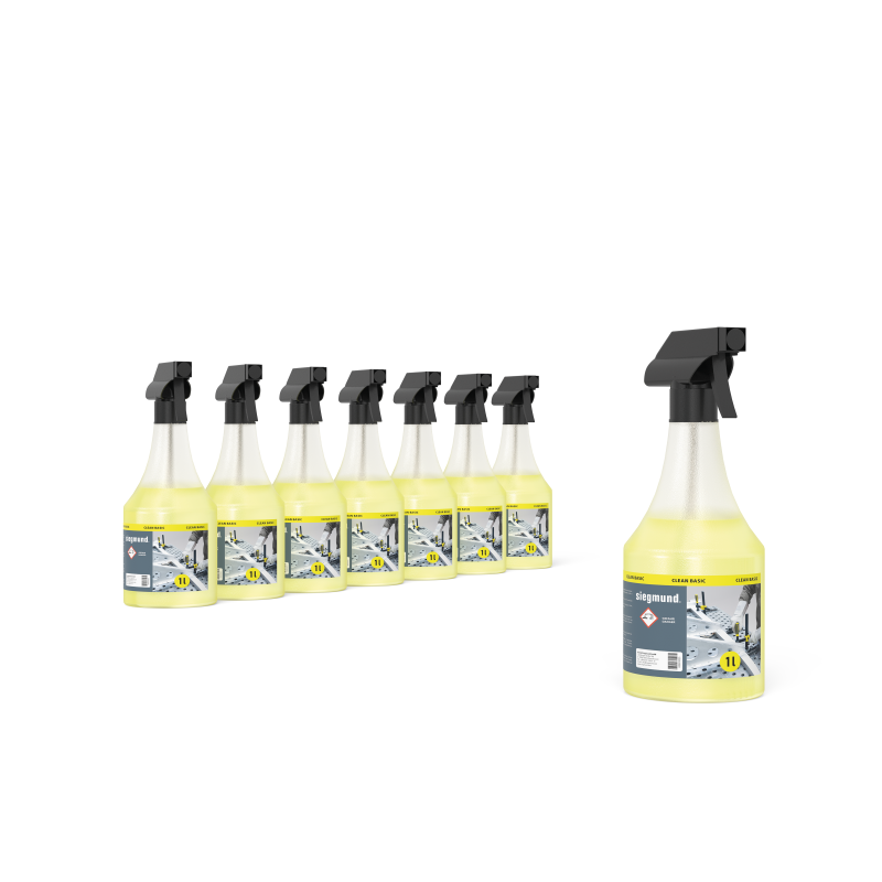 Siegmund Aktionspaket CleanBasic 8x 1 Liter in Sprühflasche - PrimeWelding