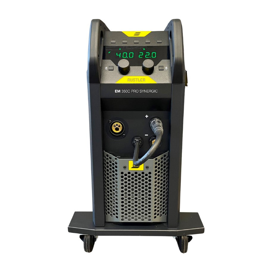 ESAB Schweissgerät Rustler EM 350C Pro Synergic Set mit Brenner und Zubehör - PrimeWelding