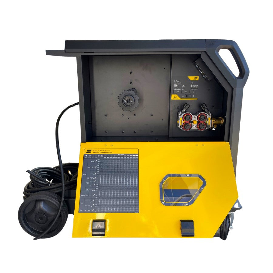 ESAB Schweissgerät Rustler EM 350C Pro Synergic Set mit Brenner und Zubehör - PrimeWelding