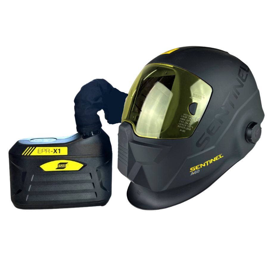 Schweißhelm ESAB SENTINEL A60 mit Frischlufteinheit ERP-X1 PAPR - PrimeWelding