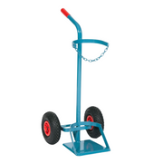 Flaschenwagen mit Standplatte für 1x10 1x20 und 1x50 Ltr, Luft-Räder - PrimeWelding