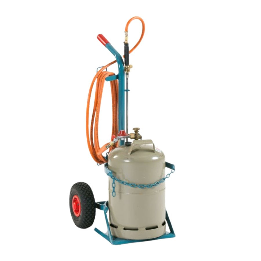 Flaschenwagen für eine Propanflasche Vollgummi-Räder - PrimeWelding