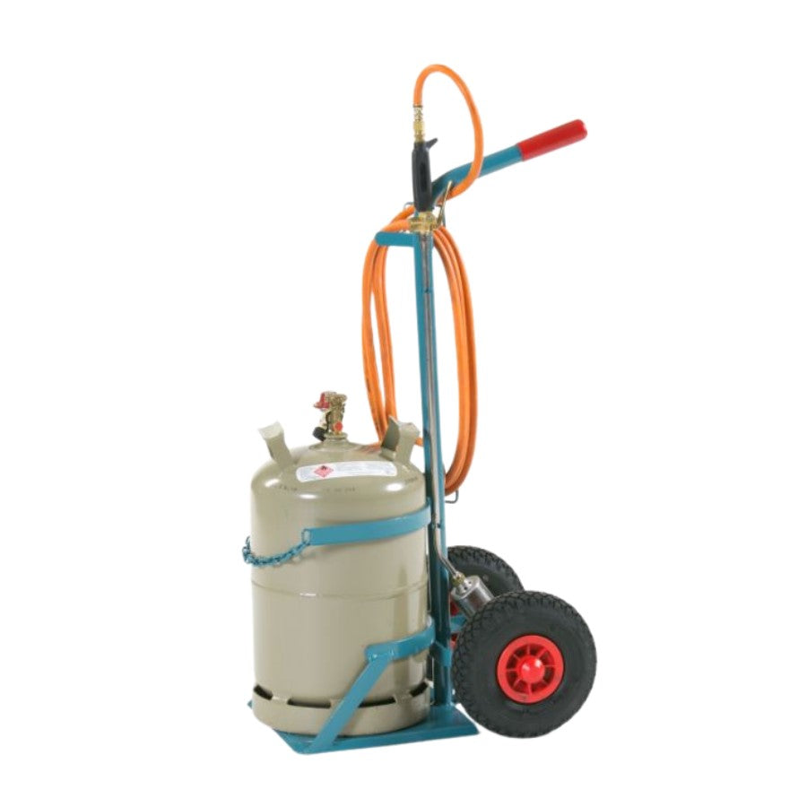 Flaschenwagen für eine Propanflasche Vollgummi-Räder - PrimeWelding