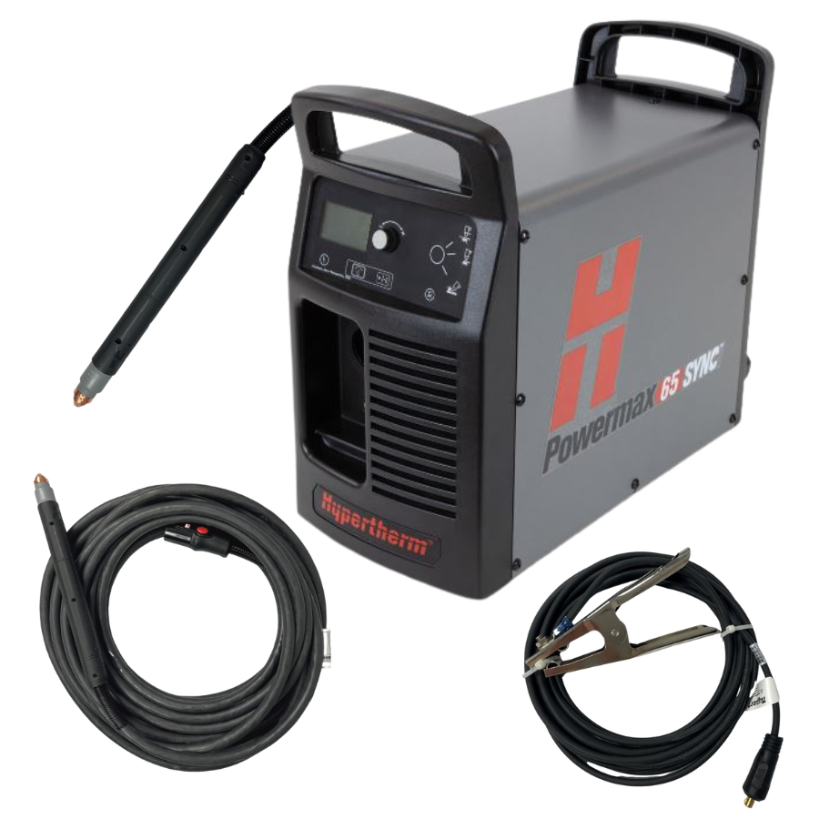 Plasmaschneidgerät Powermax PMX-65 SYNC CPC Hypertherm mit SmartSync Maschinenbrenner - PrimeWelding