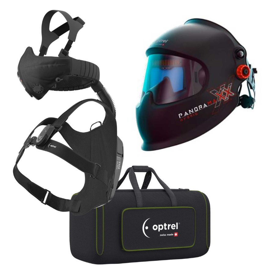 Optrel Panoramaxx L Laser Schweisshelm ready to weld mit Swiss Air - PrimeWelding