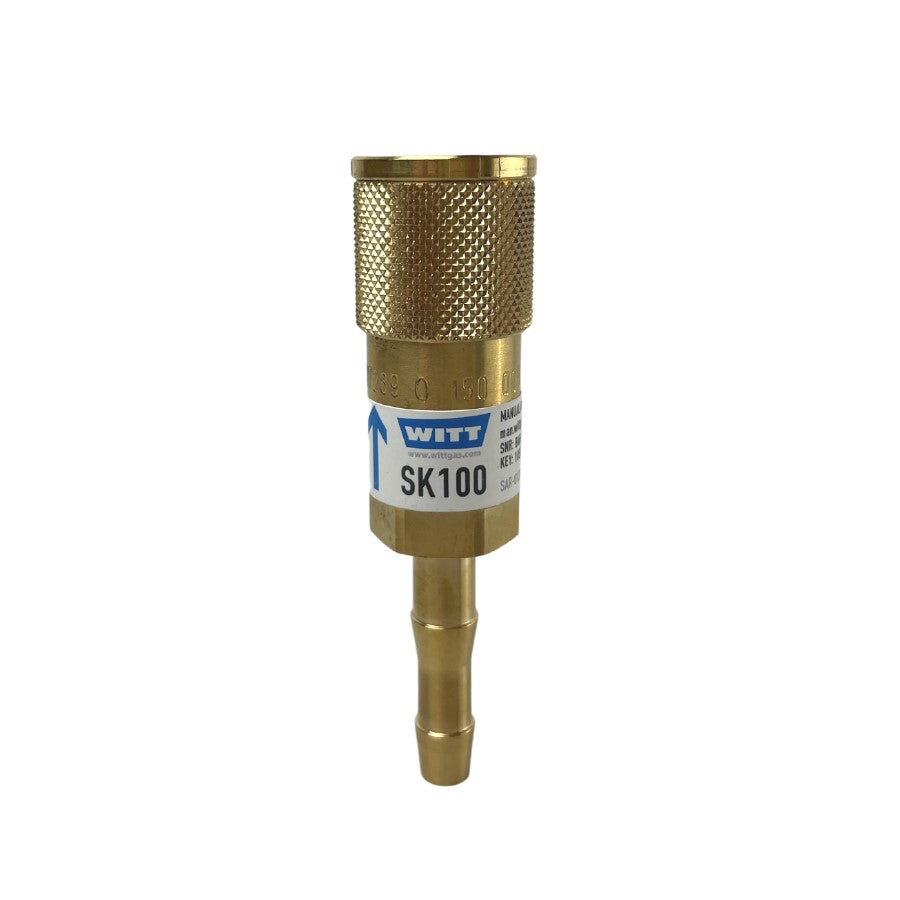WITT Schnellkupplung mit Tülle 6,3 mm SK 100-1 für Sauerstoff - PrimeWelding