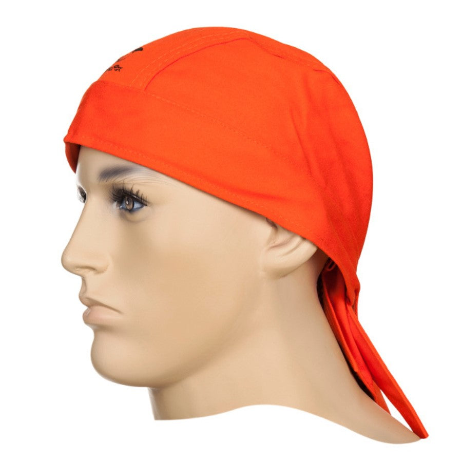 Weldas Doo-Rag - aus feuerfestem Gewebe Fire Fox blau / orange - PrimeWelding