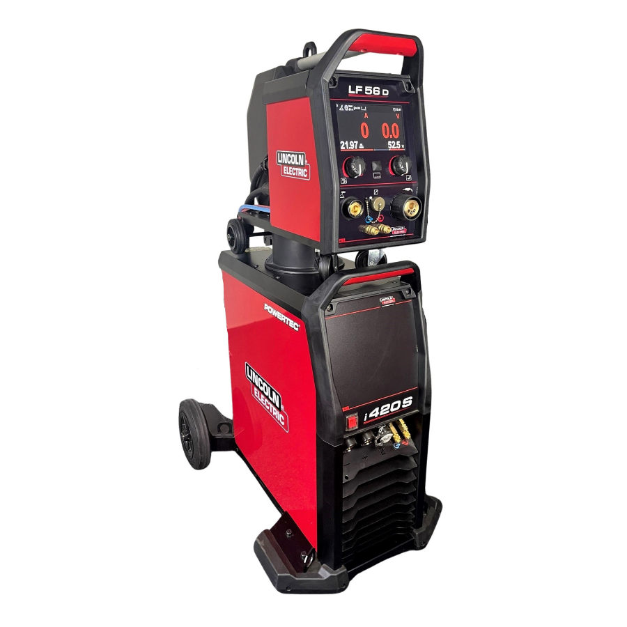 Lincoln Electric Powertec i420C mit LF56D, Zwischenkabel 1m, wassergekühlt - PrimeWelding