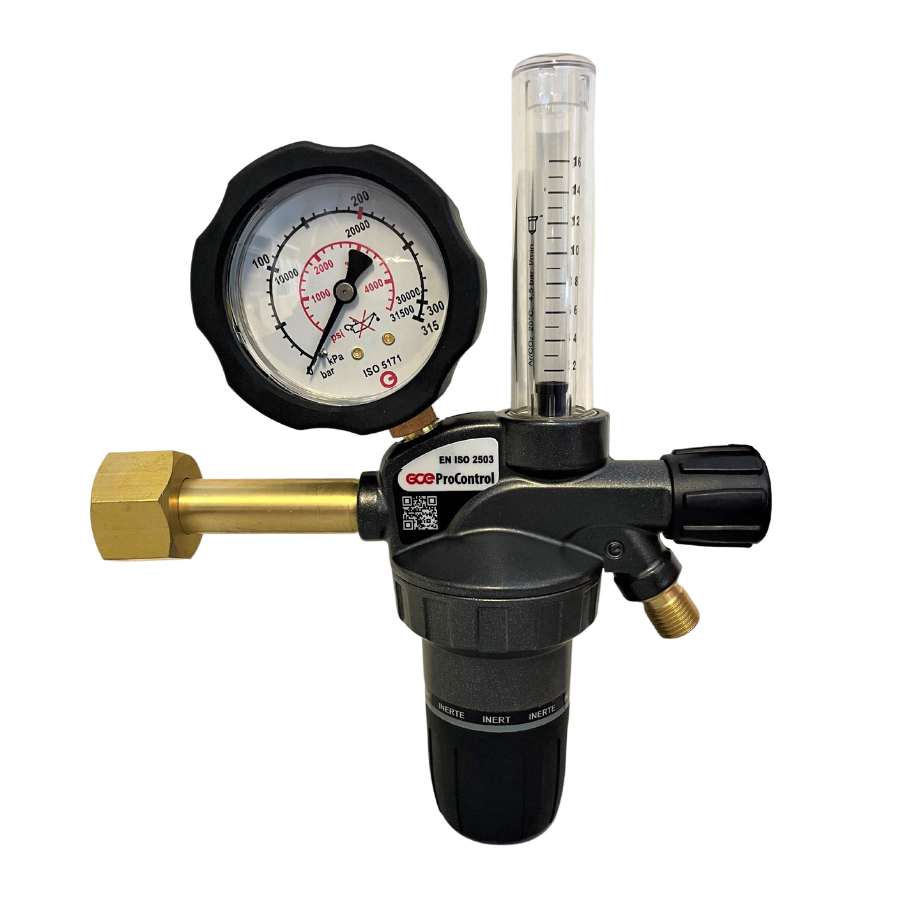 Druckminderer-Argon/CO2 Mischgas GCE ProControl 200 bar - 16 l/min mit Flowmeter PC0780844 - PrimeWelding