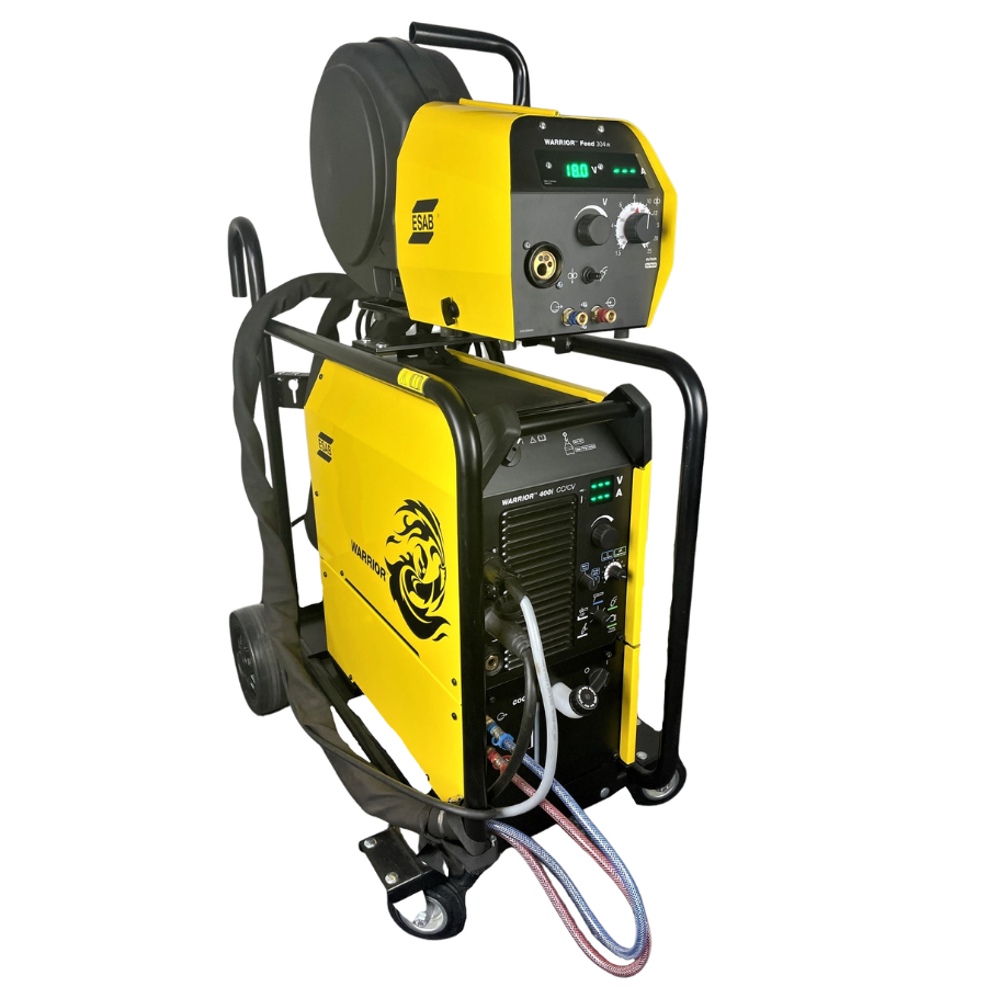 ESAB Warrior i400 CC/CV mit Warrior Feed 304w und Zwischenkabel 5m wassergekühlt - PrimeWelding