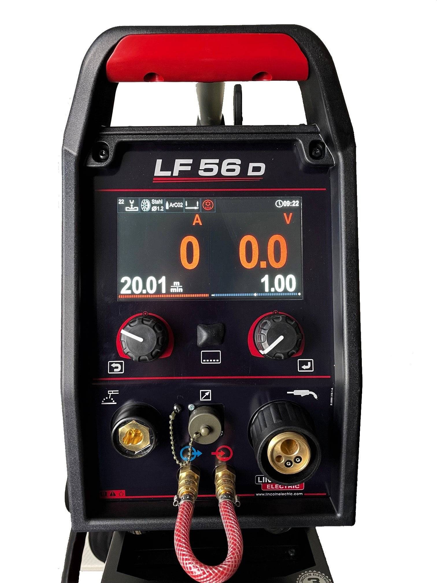 Lincoln Electric Speedtec III 500 SP mit LF-56D Vorschubkoffer u. Zwischenkabel, wassergekühlt - PrimeWelding