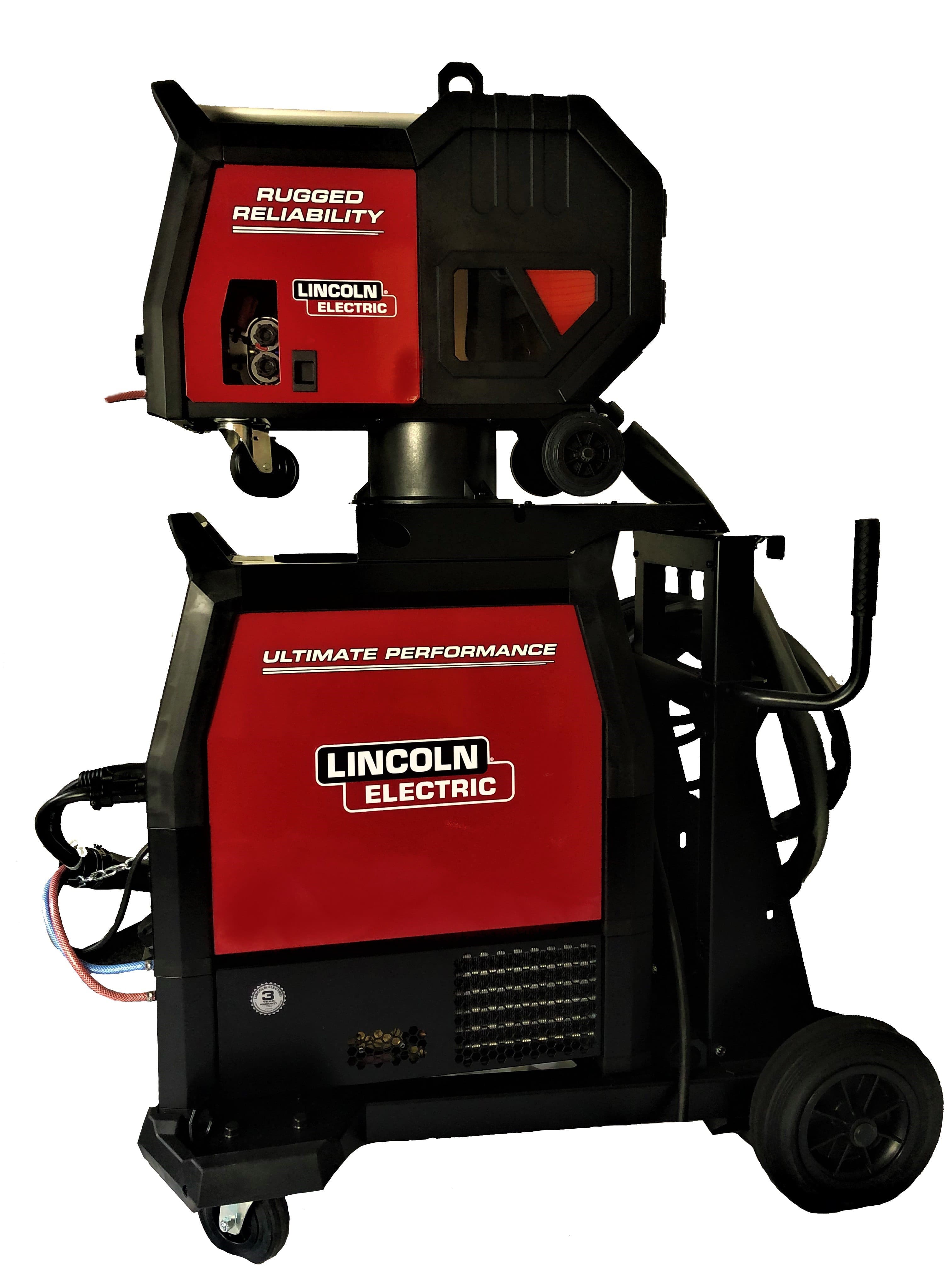 Lincoln Electric Speedtec III 500 SP mit LF-56D Vorschubkoffer u. Zwischenkabel, wassergekühlt - PrimeWelding